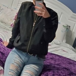 Black Bomber Jacket